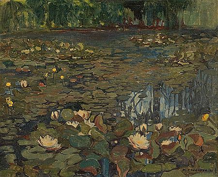 Mary Evelyn (Reid) Wrinch : Lily Pond - Wychwood Park