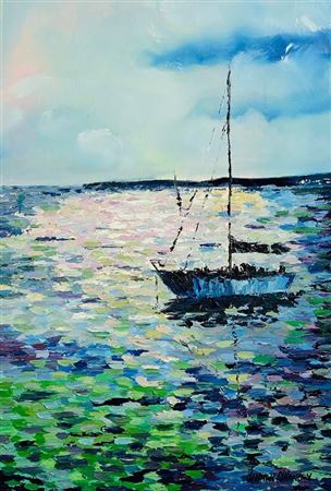 Hannah O'Hanlon : Moored in the Evening Light