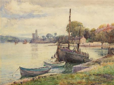 Kate (Wise) Dobbin : A Showery Day, Blackrock Castle, River Lee