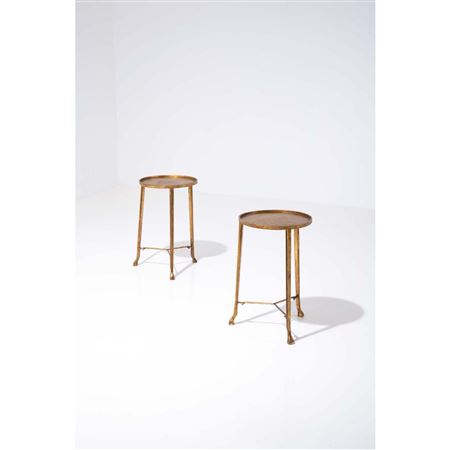 Jean Michel Frank : Pair of pedestal tables (2)