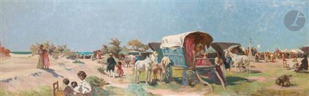 Adolphe Gumery : Gypsy festival at Saintes-Maries-de-la-Mer