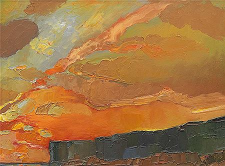 Michael Monaghan : Sunset over the cliffs