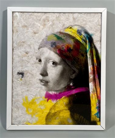 Daniel Gastaud : 'A girl with a pearl earring, after Vermeer'