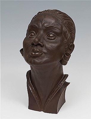 Willi Munch-Khe : Bust of Balinese woman