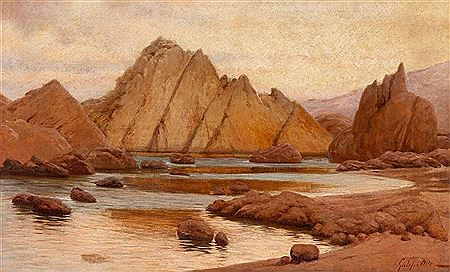 Francisco Galofre Oller : 'Cove of Sant Feliu de Guixols'