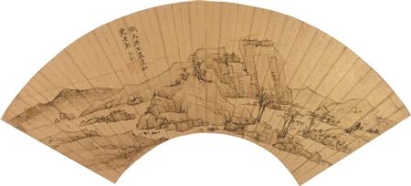 sample from Painting and Calligraphy on fans from the Xiao Wan Liu Tang Collection 