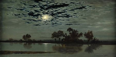 Gerald Coulson : 'Moonlight on the Fens'