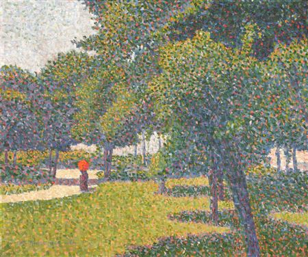 Charles Theophile Angrand : Coin du Parc Monceau