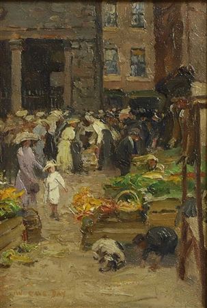 William Cave Day : 'Whitby, Old Market'