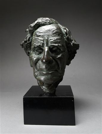 Jonah Jones : Portrait bust of Bertrand Russell (1872-1970)