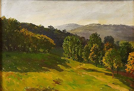 Alexandru Popp : Landscape with Hills