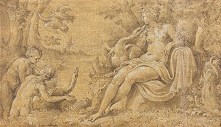 Giulio Campi : 'Leda et le Cygne'