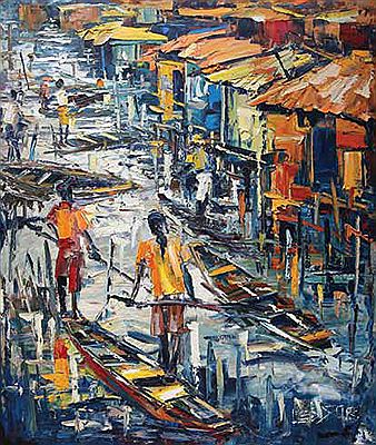 Marvua Lessor : ANOTHER MORNING  (FISHING VILLAGE SERIES)