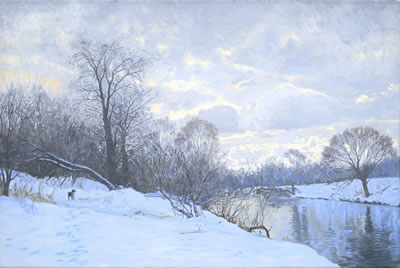 Simon L Kozhin : Early spring morning by the river