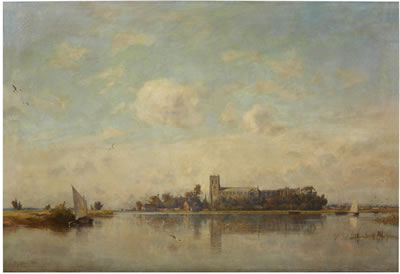 Frederick George Cotman : Christchurch Priory, Hampshire