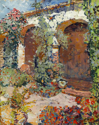 Norman Stiles Chamberlain : Chamber in Mission San Juan Capistrano