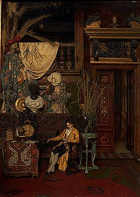 Hugo Charlemont : L'atelier de l'artiste Makart,1876