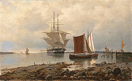 Carl Wilhelm Barth : Kystlandskap, 1880