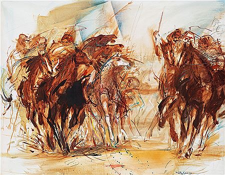 Bo Ake Adamsson : Horses in Battle