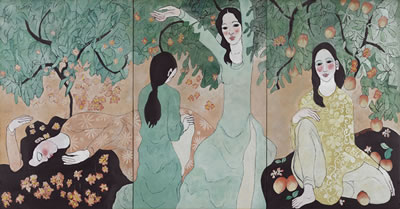 Nguyen van Trung : Ladies in the Peach Garden