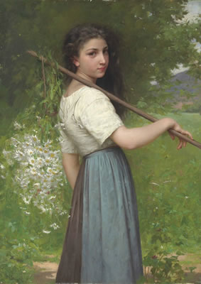 Jules Cyrille Cave : Gathering Daisies