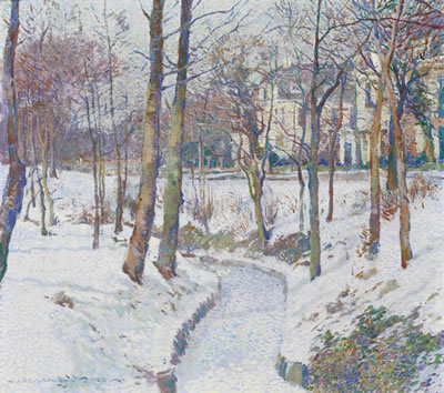 Hessel de Boer : A winter landscape