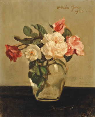 William Crampton Gore : Roses in a glass