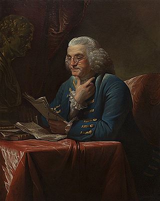 David Martin : 'Portrait of Benjamin Franklin'