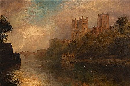 Alfred Dawson : Durham from the river