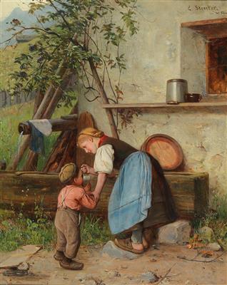 Emil Strecker : At the well