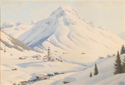 Carl Kessler : View of Lech am Arlberg