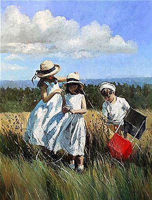 Sheree Valentine Daines : 'Winding the string, Boxhill'