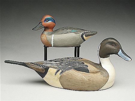 Skip Couvillion : A pintail drake and greenwing teal drake. (2)