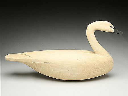 Hurley Conklin : Hollow carved swan