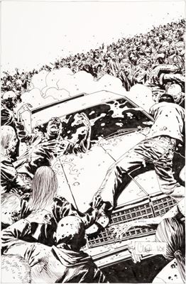 Charlie Adlard : Charlie Adlard Walking Dead #59 Cover Original Art (Image, 2003)