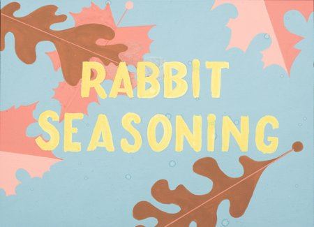 Maurice James Noble : Rabbit Seasoning Title Color Concept Art (Warner Brothers, 1952)