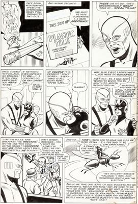 Carl Burgos : Carl Burgos and Chic Stone Tales To Astonish #63 Story Page 12 Ant-Man and the Wasp Original Art (Marvel, 1965)