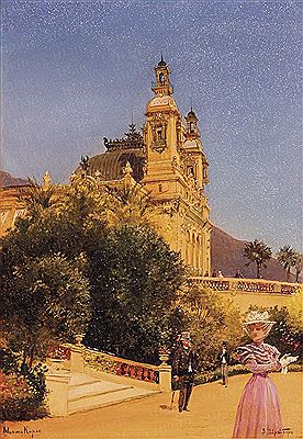 Vassily Pawlowitsch Schreiber : View of the Monte Carlo casino