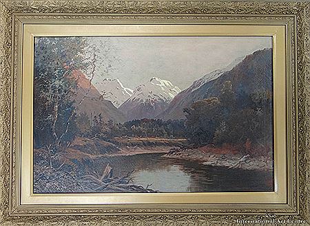 Ernest William Christmas : Caples River Valley, Fiordland