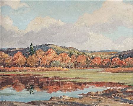 Herbert Miller : Lake in the fall