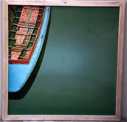 Giorgio Albertini : 'La barca nel canale' 1985