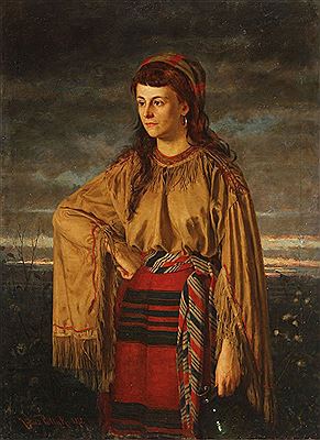 Julius Pollak : A Young Water Carrier in Native Costume -1875