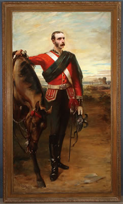 Otto Leyde : 'Portrait of Major John Bald Harvey, 1st Clackmannanshire Rifle Volunteers - 1879'