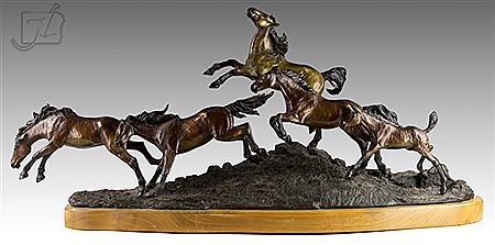 Harland Young : Running Horses