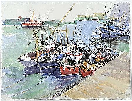 Sandra Maze : HARBOR BOATS, KILKEEL