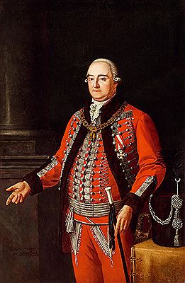 Bela Pallik : Count Antal Károlyi from Nagykároly (1732-1791), 1876