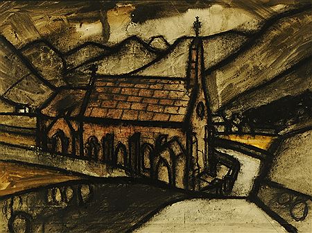 Percy Kelly : 'Loweswater Church'