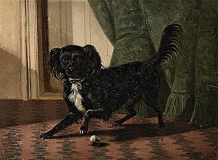 Emil Rieck : Doggy with ball