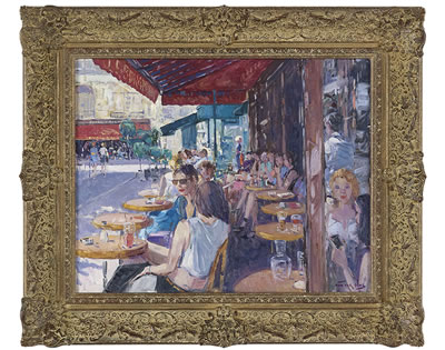 Niek Van der Plas : 'Cafe Le Bonaparte, Paris'