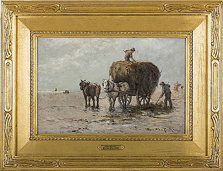 Edward Page : HARVESTING THE SEAWEED, LYNN BEACH